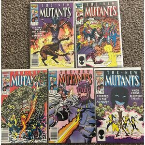 New Mutants #44, 46, 47, 48, 49 (1986 Marvel) Lot of 5